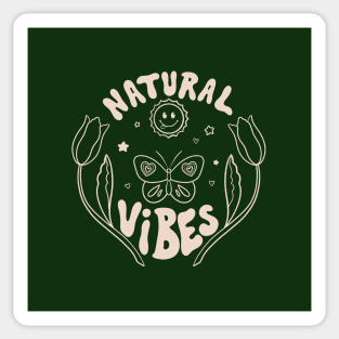 Retro 70s Nature Vibes Sun 2 Sticker